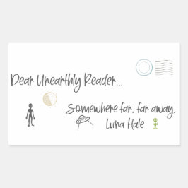 Adesivo Retangular Prezado Leitor Inteiro