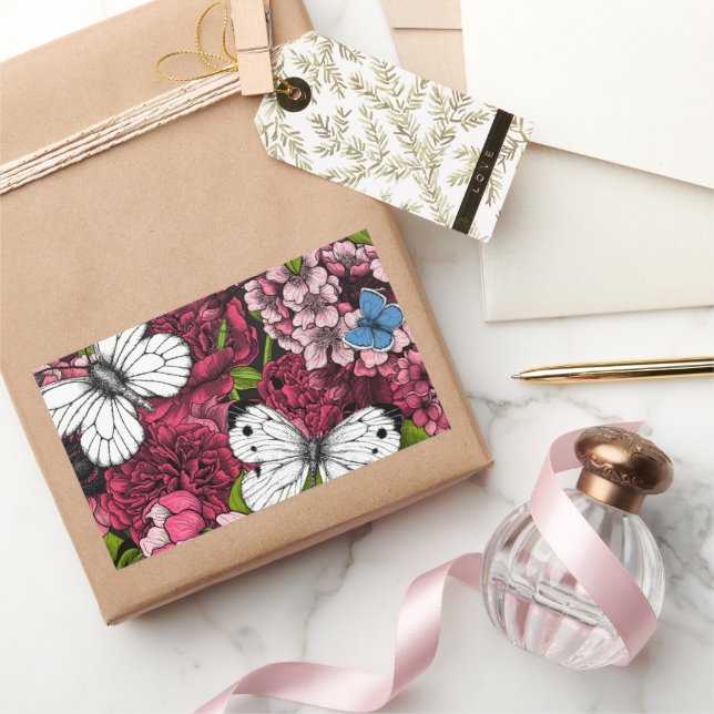 Adesivo Retangular Primavera jardim 2 (Presentear)