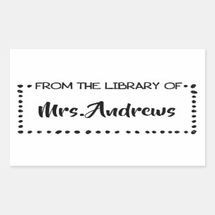 Adesivo Retangular Professor Teacher Art Property Classroom Study