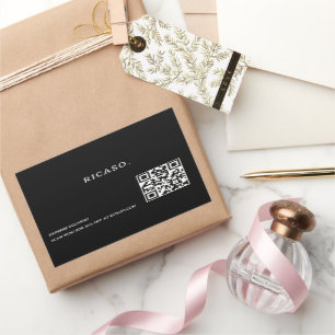 Adesivo Retangular Promocional de código QR de empresa