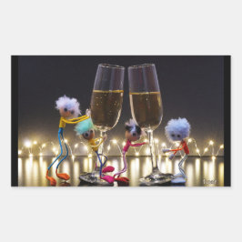 Adesivo Retangular Proostende Fubby's die wat te vieren hebben.