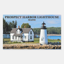 Adesivo Retangular Prospect Harbor Lighthouse, Maine