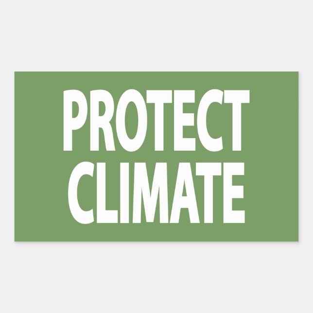 Adesivo Retangular Proteger o clima (Frente)