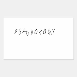 Adesivo Retangular Psicologia