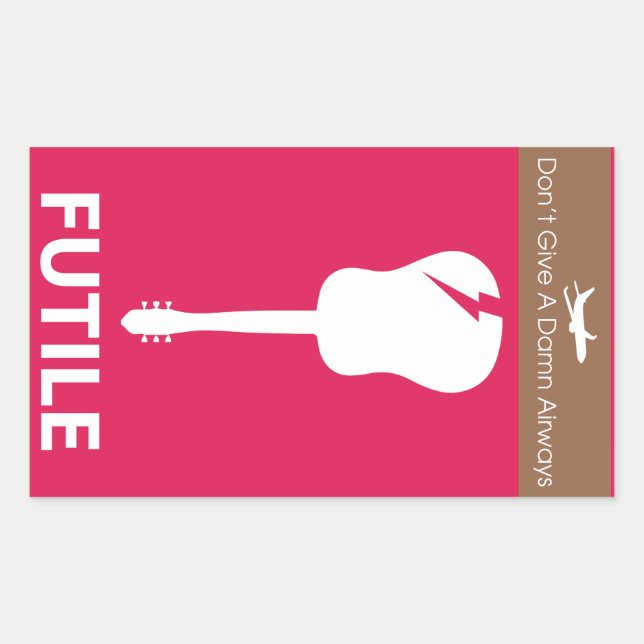 Adesivo Retangular Psicologia Inversa Vinheta Frágil (Frente)