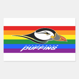 Adesivo Retangular Puffins Pride