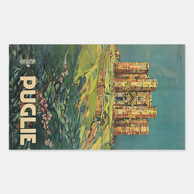 Adesivo Retangular Puglie (Puglia) (Frente)