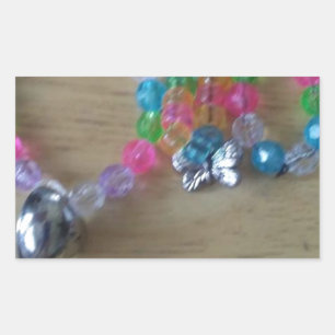 Adesivo Retangular pulseiras feitas em casa