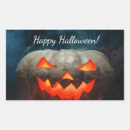 Adesivo Retangular Pumpkin Halloween
