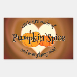 Adesivo Retangular Pumpkin Spice (e tudo de bom) Sticker