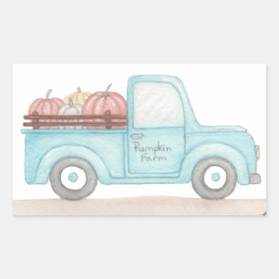 Adesivo Retangular Pumpkin Truck