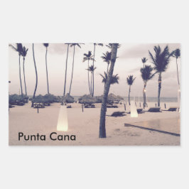Adesivo Retangular Punta Cana Sticker