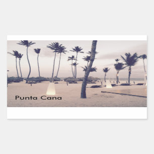 Adesivo Retangular Punta Cana Sticker