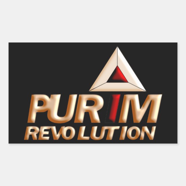 Adesivo Retangular Purim (Frente)