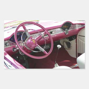 Adesivo Retangular Púrpura Chevy Bel Air