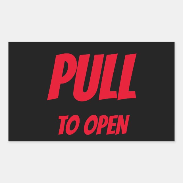 ADESIVO RETANGULAR PUXAR PARA ABRIR A PORTA (Frente)