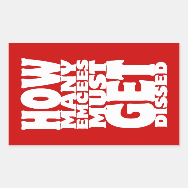 Adesivo Retangular Quantos Êxitos Devem Ser Desusados (Frente)