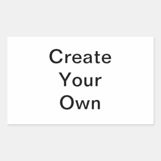 Adesivo Retangular Quase qualquer coisa. De cartas a chapéus a caneca