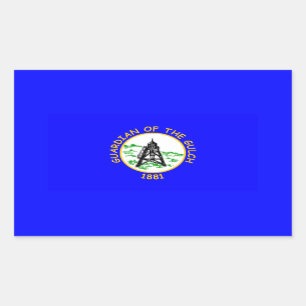 Adesivo Retangular QUATRO Helena, Montana Flag