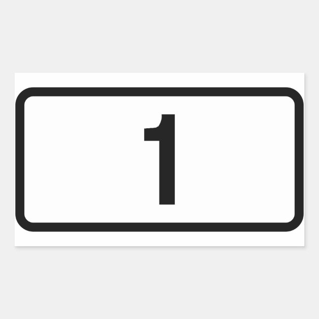 Adesivo Retangular QUATRO Rota Islândia 1 (Þjóðvegur 1) (Frente)