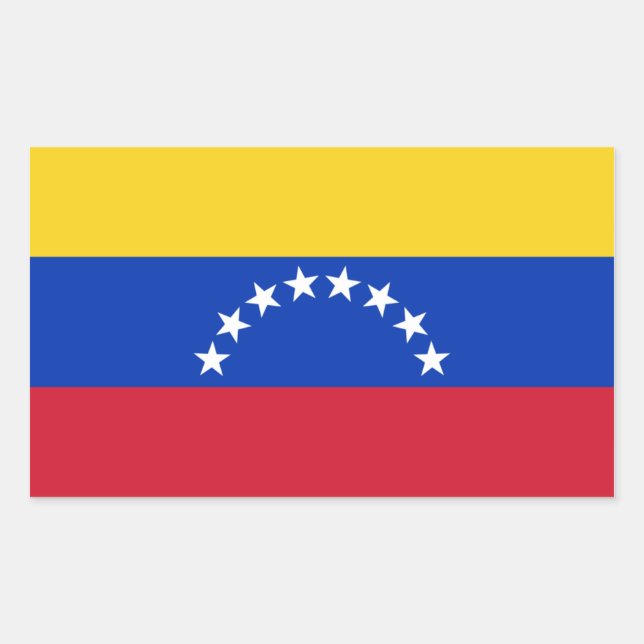 Adesivo Retangular Quatro Sinalizador Venezuela (Frente)