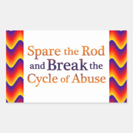 Adesivo Retangular Quebre o ciclo