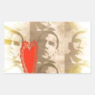 Adesivo Retangular Quênia Nós Amo Você Design De Arte Perspectiva