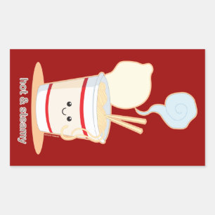 Adesivo Retangular Quente e Steamy