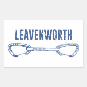 Adesivo Retangular Quickdraw de escalada Leavenworth