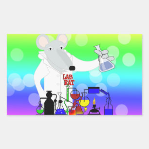 ADESIVO RETANGULAR QUÍMICA LAB RAT