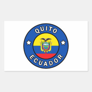 Adesivo Retangular Quito Equador