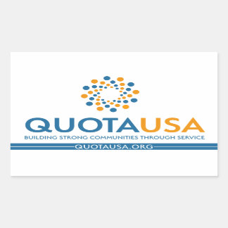 Adesivo Retangular Quota EUA - RectSticker