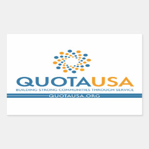 Adesivo Retangular Quota USA - RectSticker