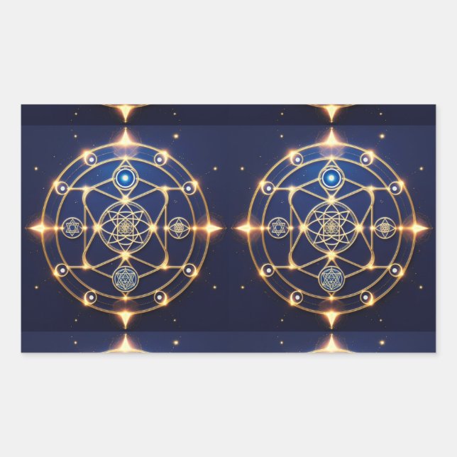 Adesivo Retangular Radiação Divina – 5: Energia Universal Iluminada (Frente)