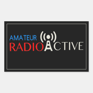 Adesivo Retangular Rádio Amador Ativo