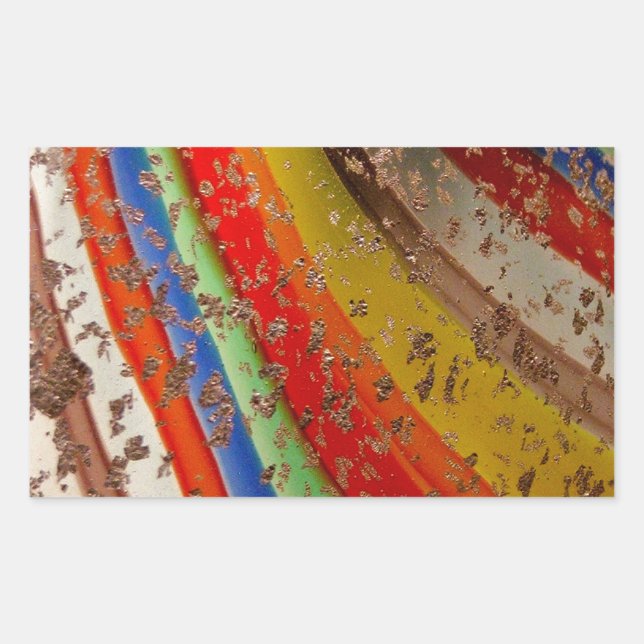 Adesivo Retangular Rainbow Art Glass (Frente)