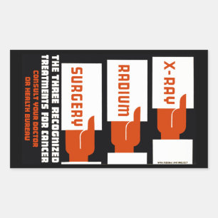 Adesivo Retangular Raio X, rádio, cirurgia