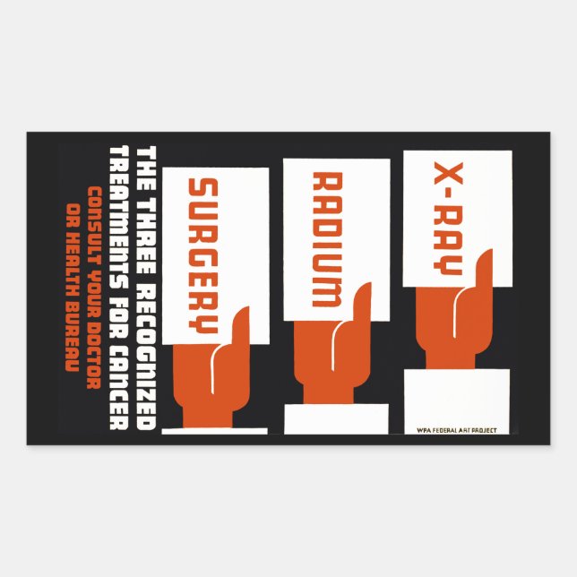 Adesivo Retangular Raio X, Raio, Cirurgia (Frente)