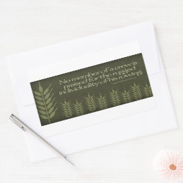 Adesivo Retangular Ralph Waldo Emerson Citação Inspiracional "Tripula