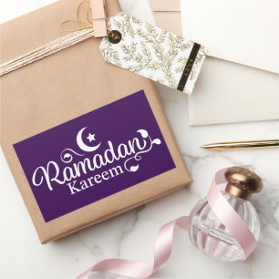 Adesivo Retangular Ramadão Kareem Decorativo
