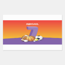 Rapariga 7 Birthday Sports Balls