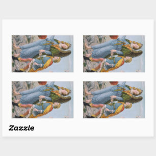 Adesivo Retangular Raphael the Archangel & Tobias (detail; M 017)