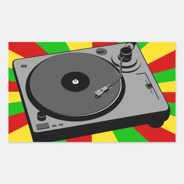 Adesivo Retangular Rasta girável (Frente)