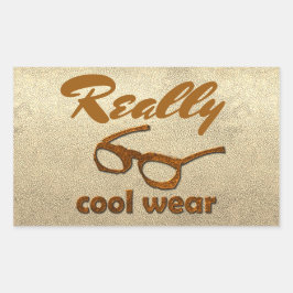 Adesivo Retangular Realmente Legal Visto, aspecto brilhante