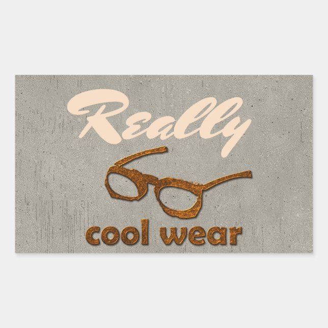 Adesivo Retangular Realmente Legal Visto Concreto (Frente)