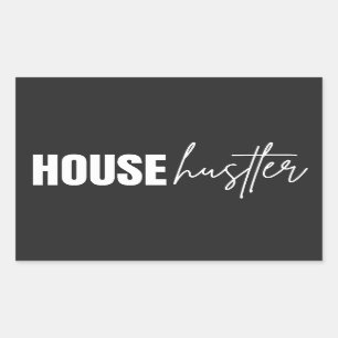 Adesivo Retangular Realtor Professional House Hustler