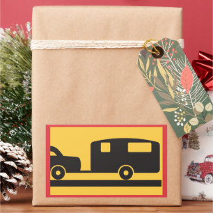 Adesivo Retangular Reboque Uma Caravana