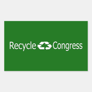 Adesivo Retangular Reciclar Congestionamento