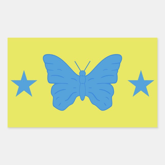 Adesivo Retangular Rectangle sticker with Flag of Bady Bassit, Brazil (Frente)