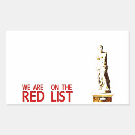 ADESIVO RETANGULAR RED LIST